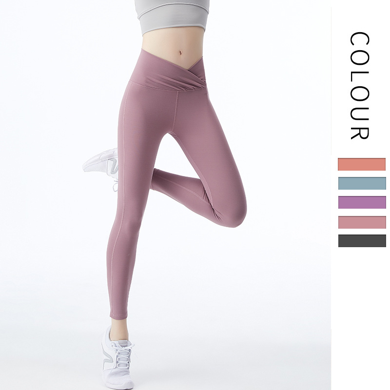 Pantaloni da yoga fitness in nylon spandex